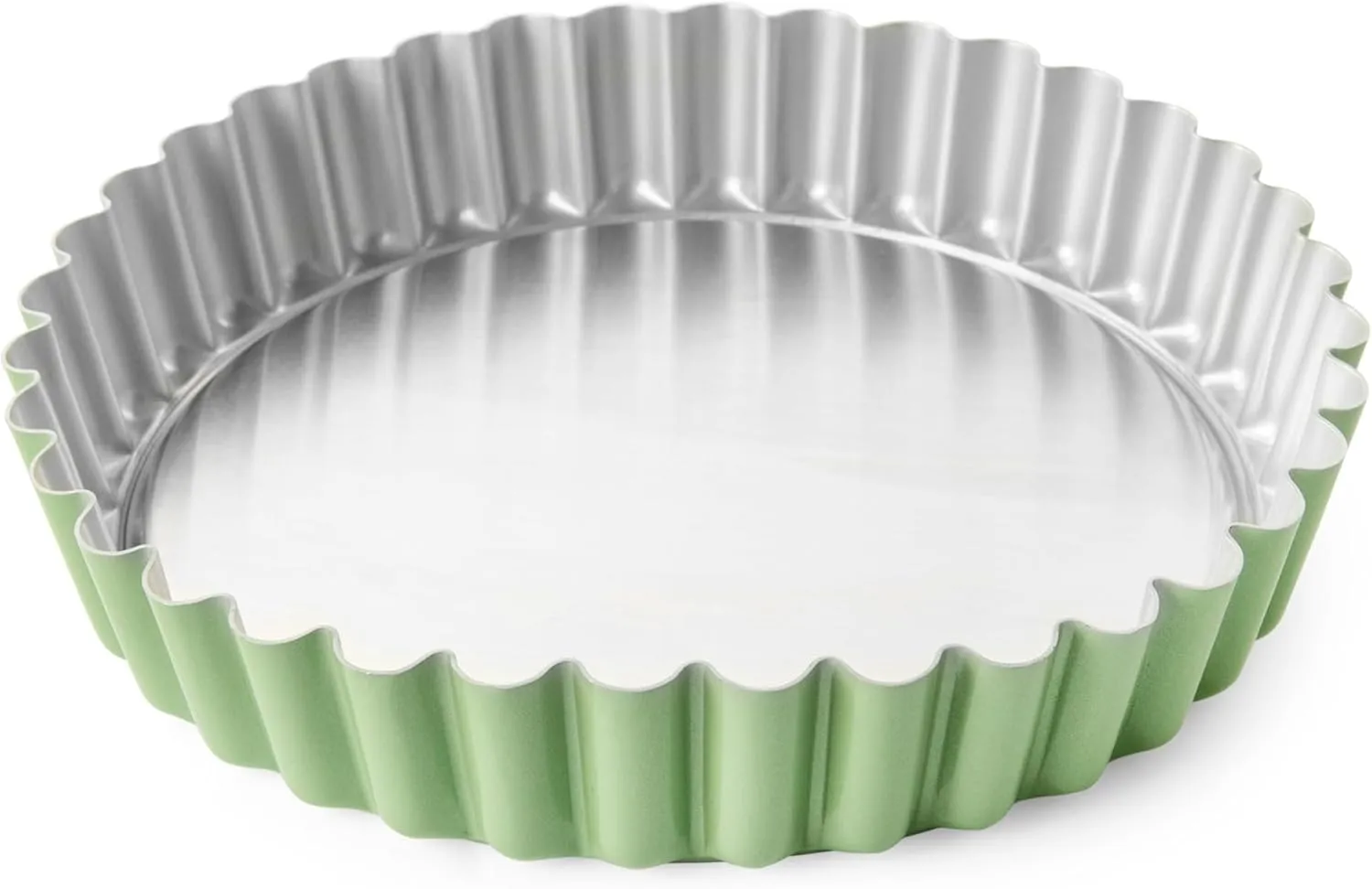 Nordic Ware Formed Quiche Tart Pan, 7.5 Cup, Aurora Green