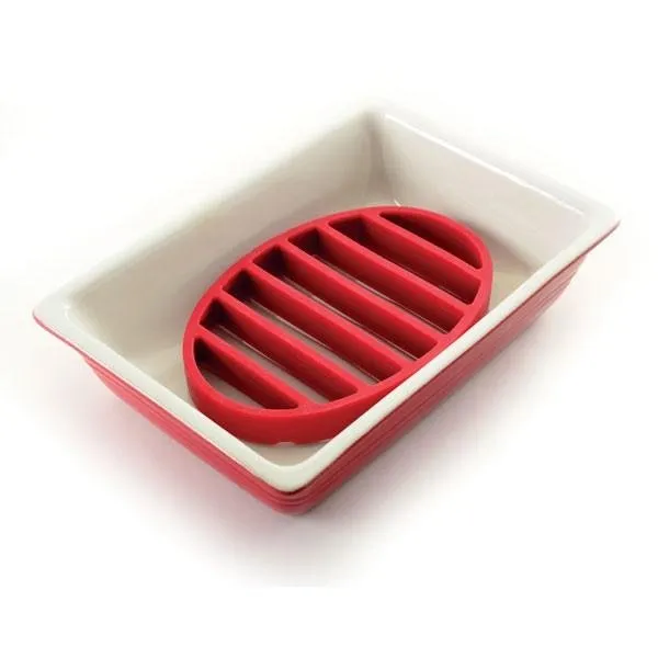 Norpro 9" x 6" Nonstick Silicone Oval Roast Rack and Trivet