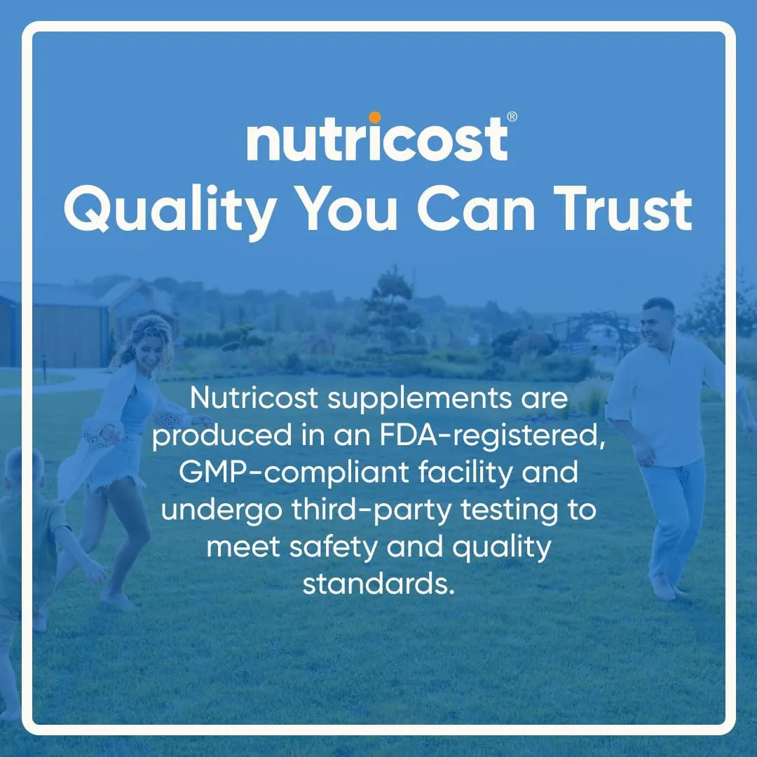 Nutricost N-Acetyl L-Cysteine (NAC) 600mg, 180 Capsules - Non-GMO, Gluten Free