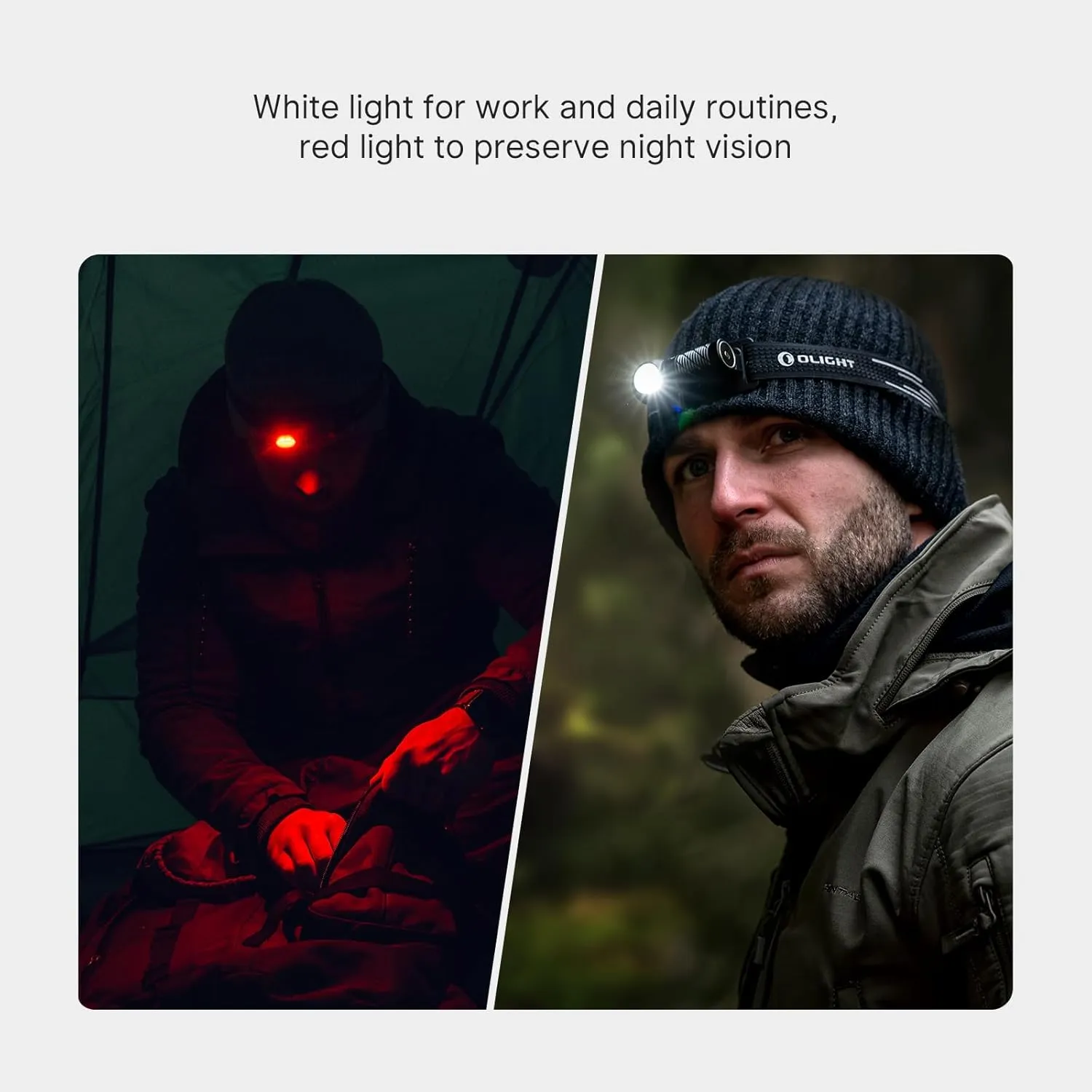 OLIGHT Perun 3 Mini Headlamp 1250 Lumens LED Head Flashlight,Rechargeable Headlight with Red Light Option,Perfect for Working, Hiking, Camping and Climbing (Cool White 5700K~6700K, Black)