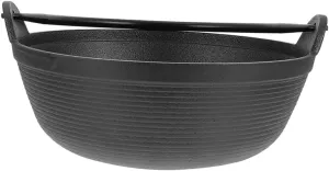 Outdoor Cast Iron Cauldron Pot Non Stick Versatile Cooking Pot for Camping Picnics Stews Portable Casserole for Easy Outdoor Meal Preparation