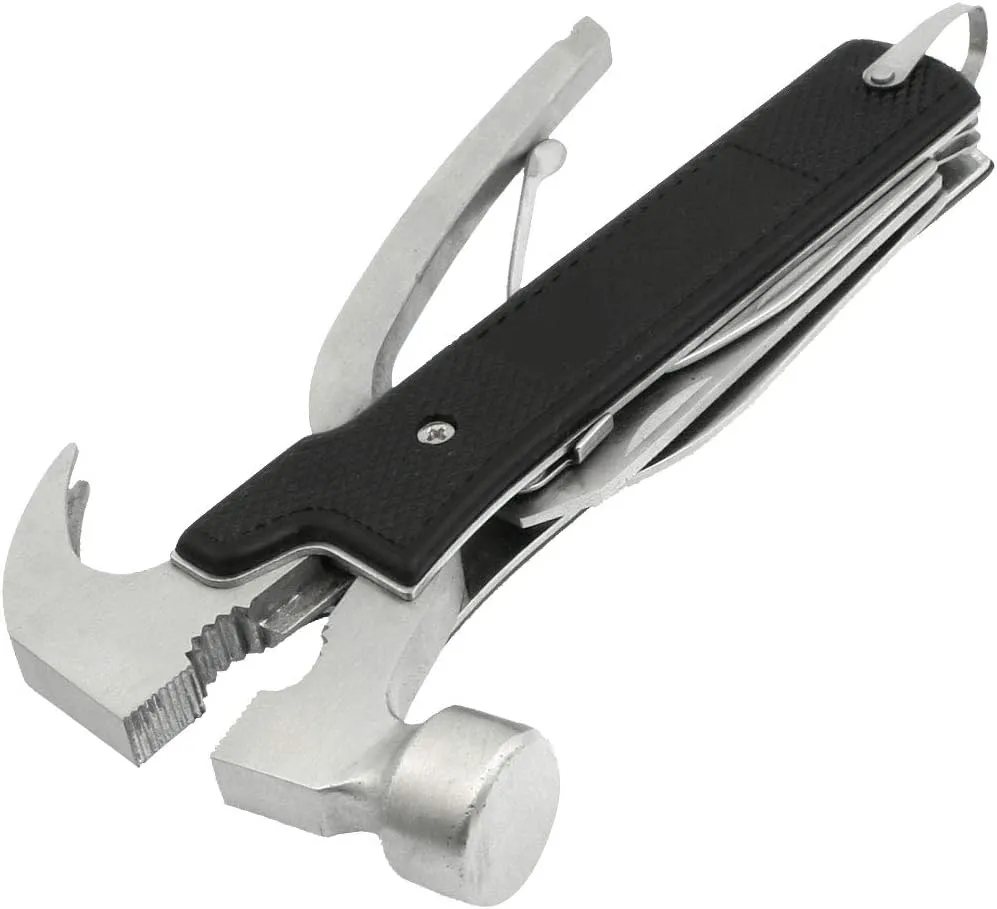 Outdoor Portable Hand Operated Tools Multifunction Hammer Head Screwdriver Cutter Pliers Tool 7 in 1 Model:22as529qo217