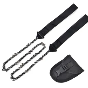 Outdoor Portable Pocket Hand Zipper Saw 11 Teeth 24 Inch Camping Survival Chai