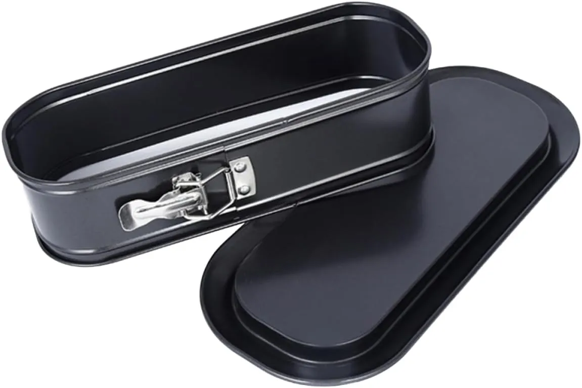 Oval Cake Lock Lid Heavy Duty Carbon Steel Loaf Pan Easy to Clean Baking for Cake Bread and Toast