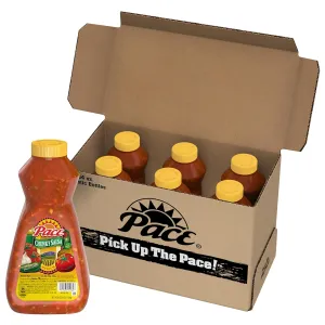 Pace Chunky Medium Salsa, 64 oz Bottle (6 Pack)