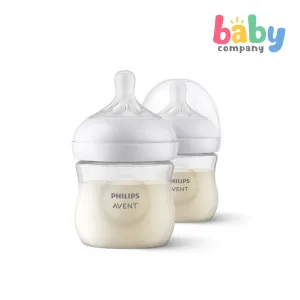 Philips Avent Natural Response Baby Bottle 0m  - 4oz/125ml, Pack of 2