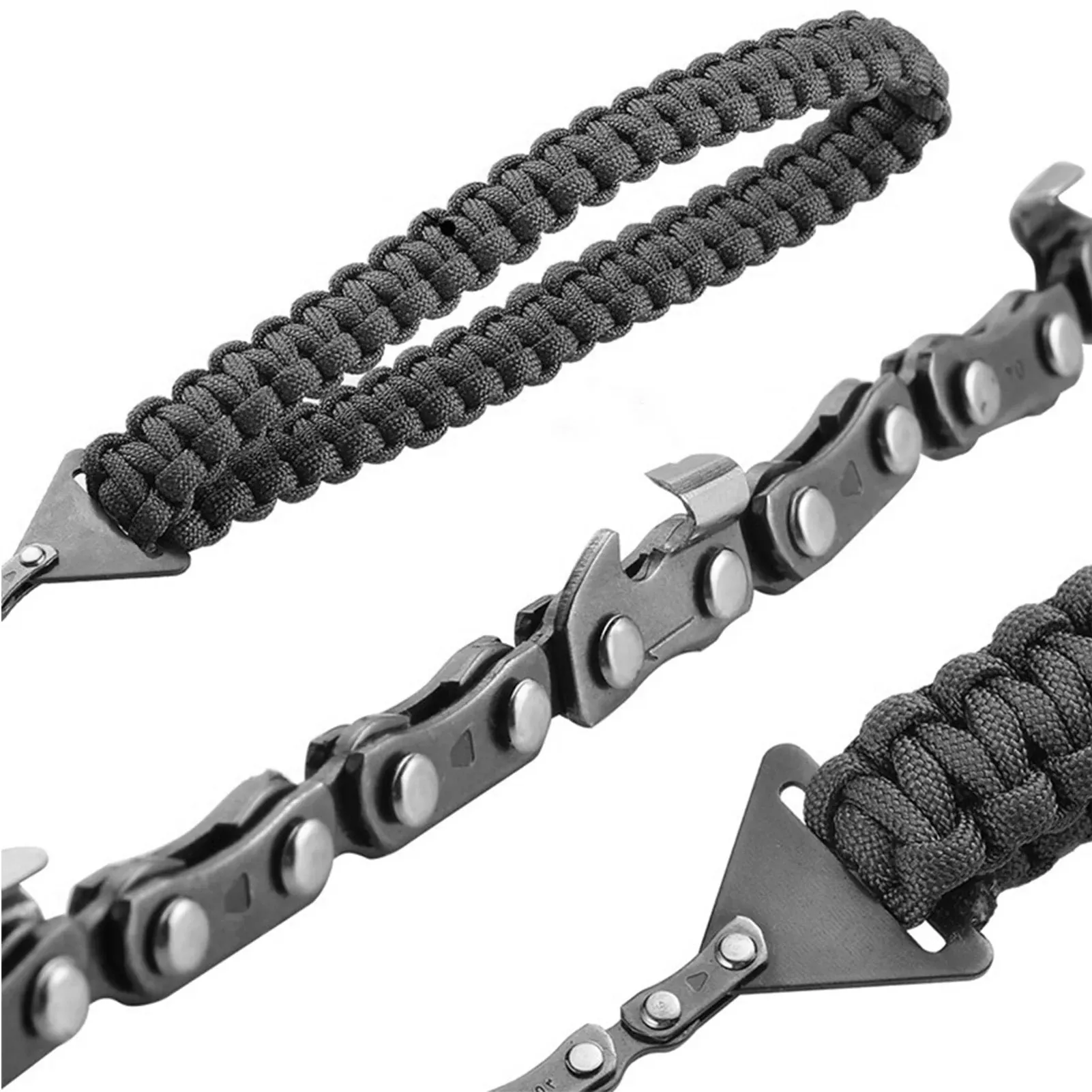 Pocket Chainsaw with Paracord Handle – Outdoor Survival Folding Hand Saw