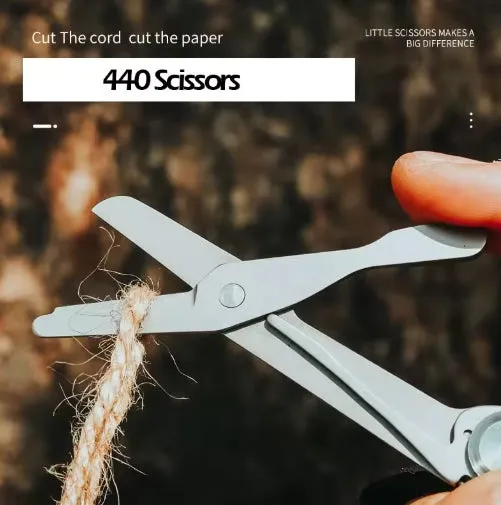 Pocket Multitool Knife 8-in-1 Stainless Steel Multitool Knife Saw Scissors Can&Bottle Opener Wire Stripper Glass Breake