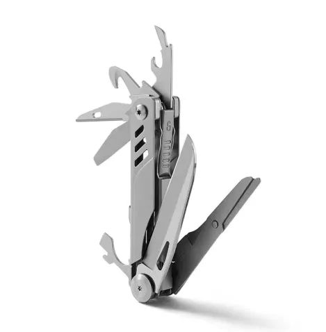 Pocket Multitool Knife 8-in-1 Stainless Steel Multitool Knife Saw Scissors Can&Bottle Opener Wire Stripper Glass Breake