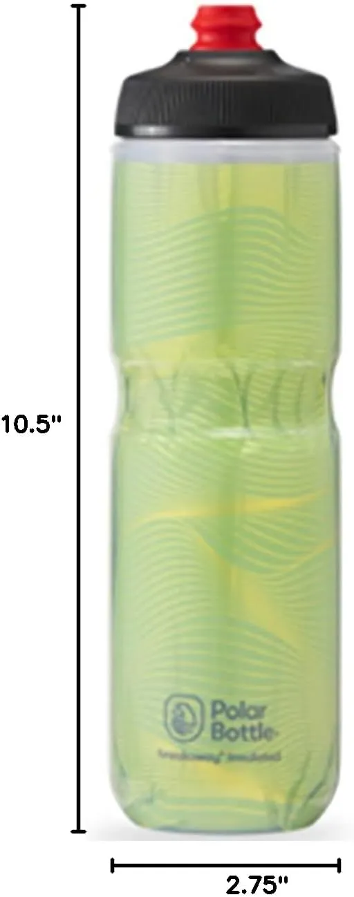 Polar Bottle Breakaway Insulated by HydraPak (20oz & 24oz) - BPA Free, Cycling & Sports Squeeze Water Bottle