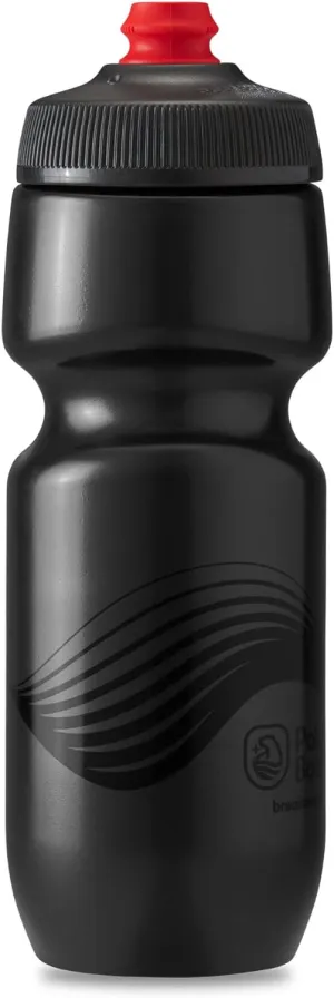 Polar Bottle Breakaway Single Wall by HydraPak (20oz, 24oz, 30oz) - BPA-Free, Cycling & Sports Squeeze Bottle