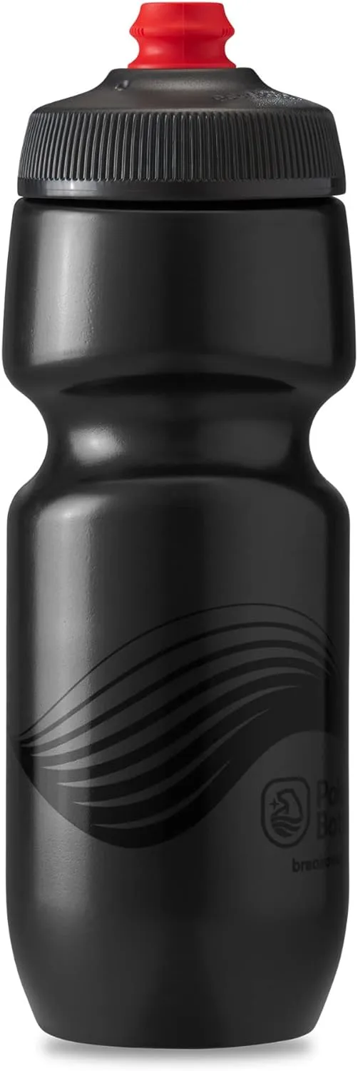 Polar Bottle Breakaway Single Wall by HydraPak (20oz, 24oz, 30oz) - BPA-Free, Cycling & Sports Squeeze Bottle