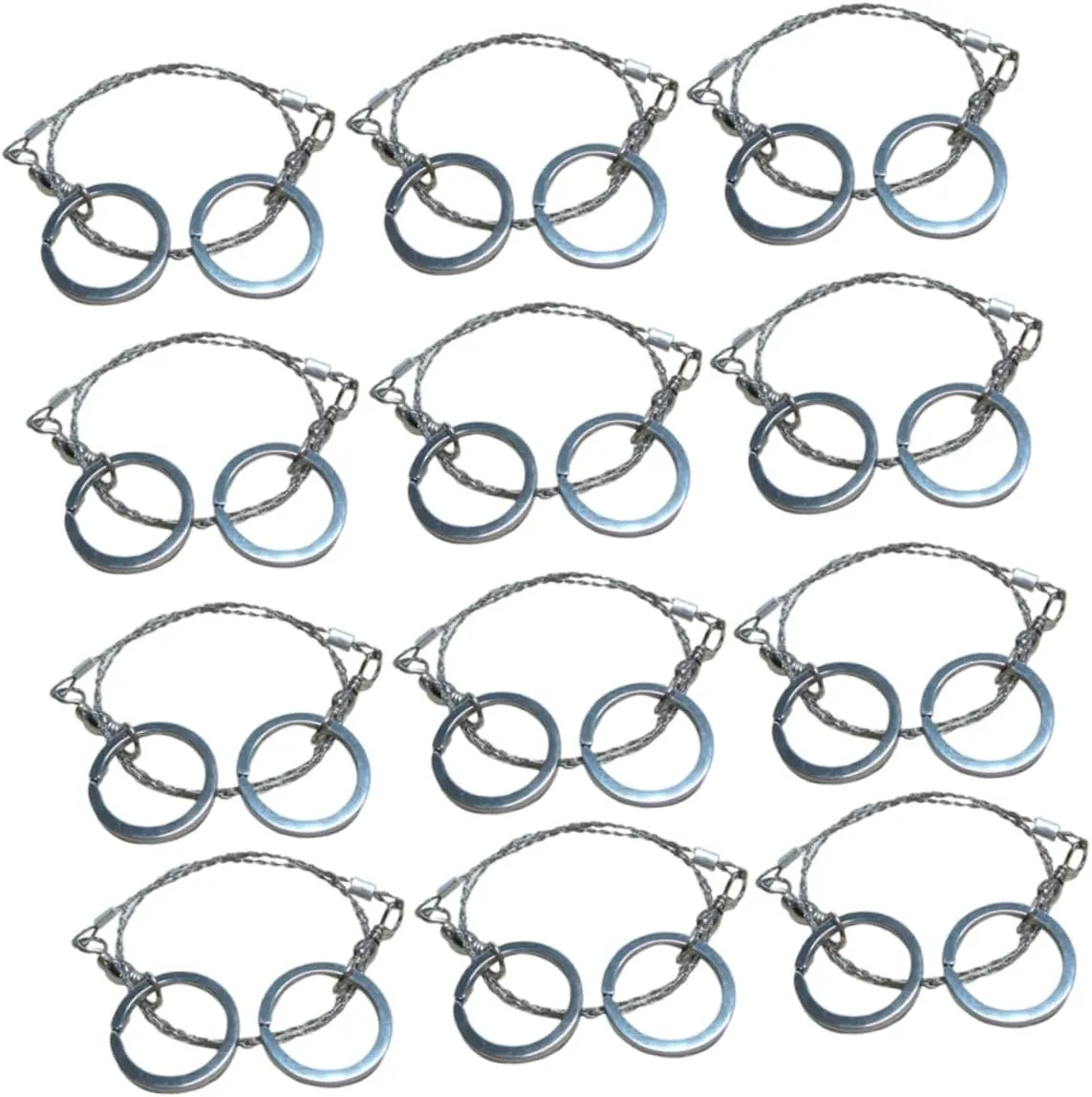 POPETPOP 12Pcs Outdoor Survival Durable Portable Hand Saws for Camping Hiking Hunting and Emergency Gear