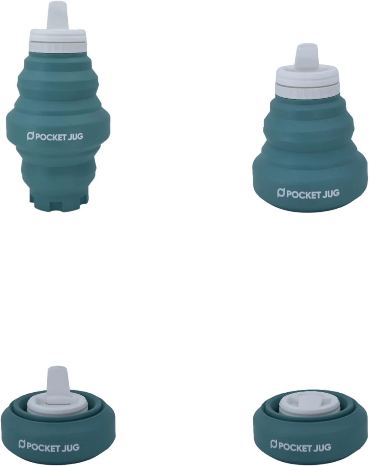 Portable Bidet: Collapsible & Expandable Silicone Bottle for Discreet Portability | Refreshing Clean for Camping, Outdoors & Travel, Green