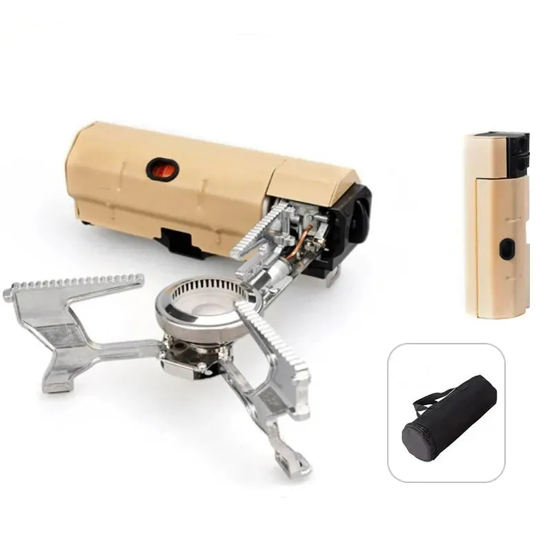 Portable Camping Gas Stove – High-Power Foldable Outdoor Burner with Auto Ignition & Safety Features for Hiking, Travel & Emergency Cooking