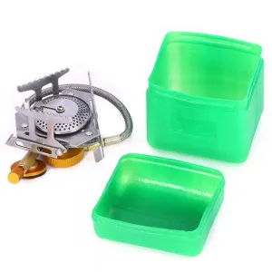 Portable Outdoor Camping Picnic Foldable Gas Stove Burner Silver