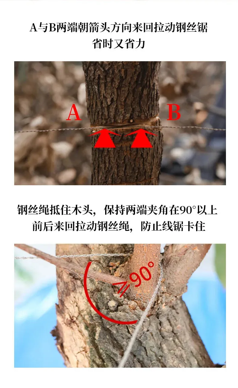 Portable Steel Rope Chain Saw