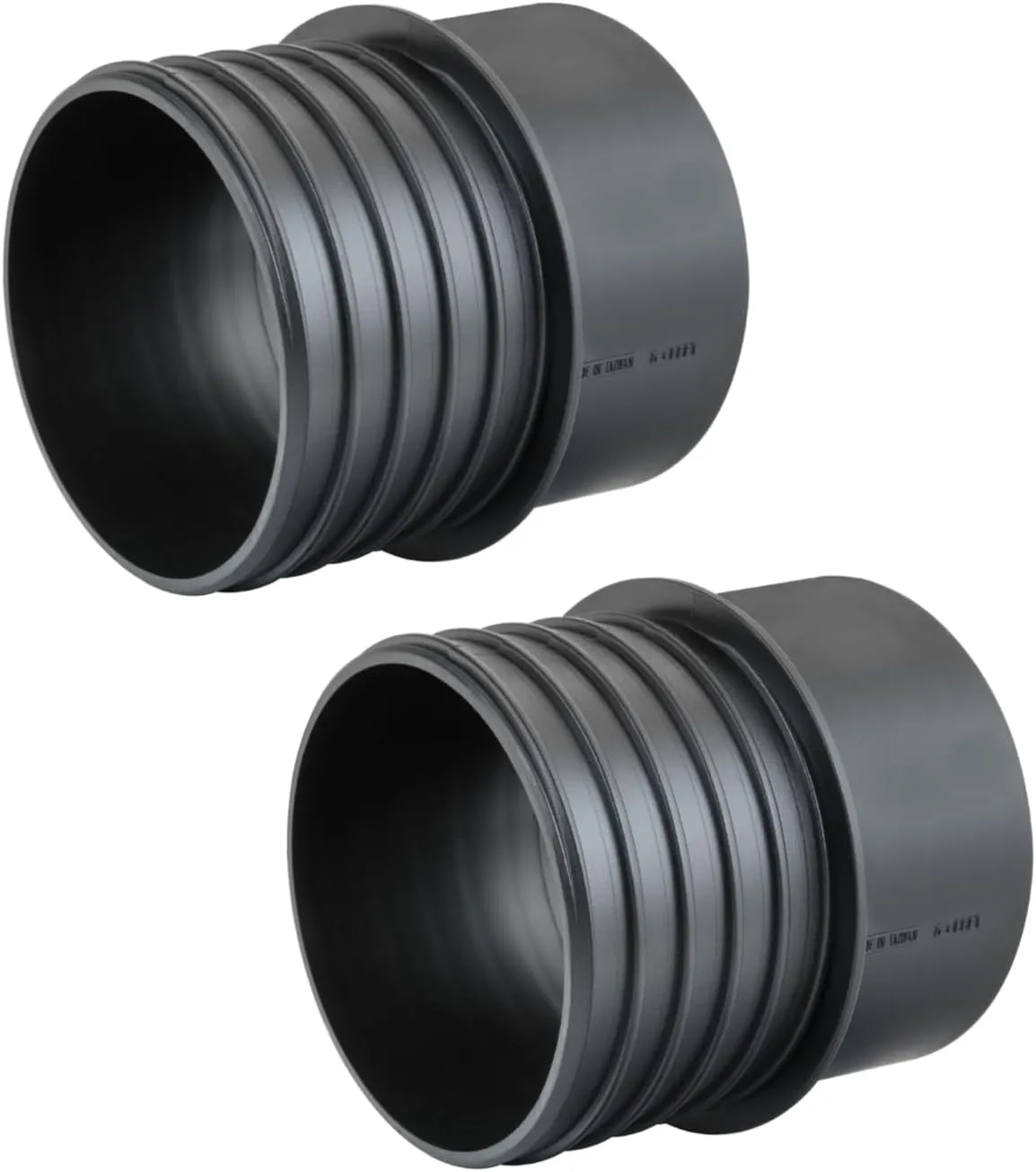 POWERTEC 70284-P2 4" Quick Connect Coupler with Left-Hand Threaded End to 4" I.D. Flexible Hose, 2 PK