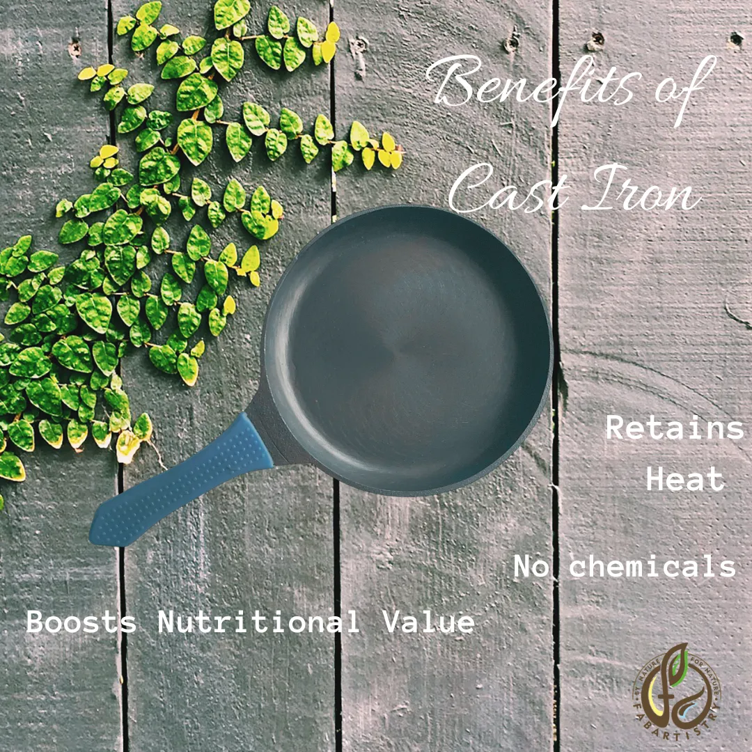 Pre-seasoned Cast Iron Pan/Skillet with Silicon Grip, 7 Inches