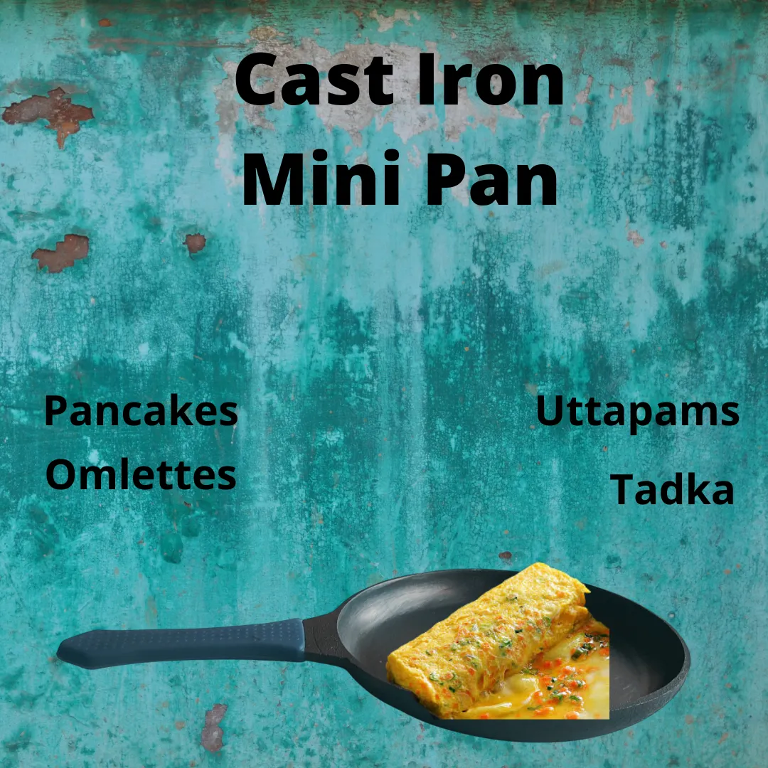 Pre-seasoned Cast Iron Pan/Skillet with Silicon Grip, 7 Inches