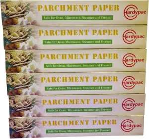 Premium Parchment Paper for Baking, 75Feet x 12Inch, 6 rolls together, total 450SQFT, Non Stick & Food Grade, Ideal for All Bakes, Easy to Tear & Use, Fits Most Pans, Multipurpose Kitchen Essential