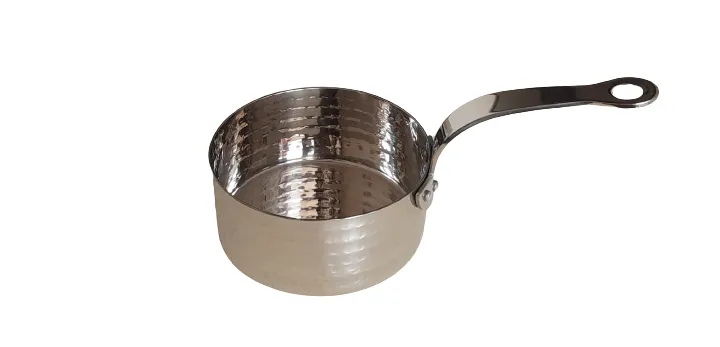 Premium Serving Sauce Pan #2, Stainless Steel, 700 ml, Steel Handle, 4.75"