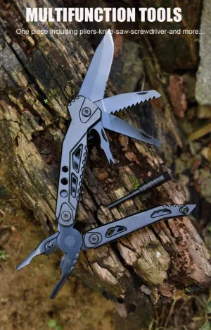 PrepPro Tactical Multi-Tool Pliers | 15-in-1 Survival & EDC Tool