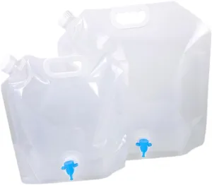 Professional Camping Water Storage Bag 2 Pack Collapsible Water Tanks Comfortable Handle