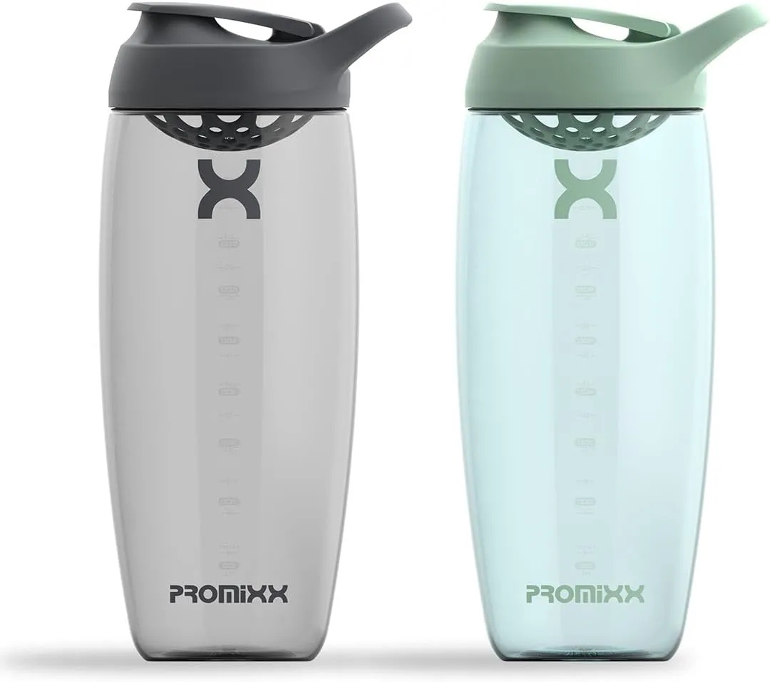 Promixx PURSUIT Protein Shaker Bottle – Premium Sports Bottles for Protein Mixes and Supplement Shakes – Easy Clean, Durable Protein Shaker Cup