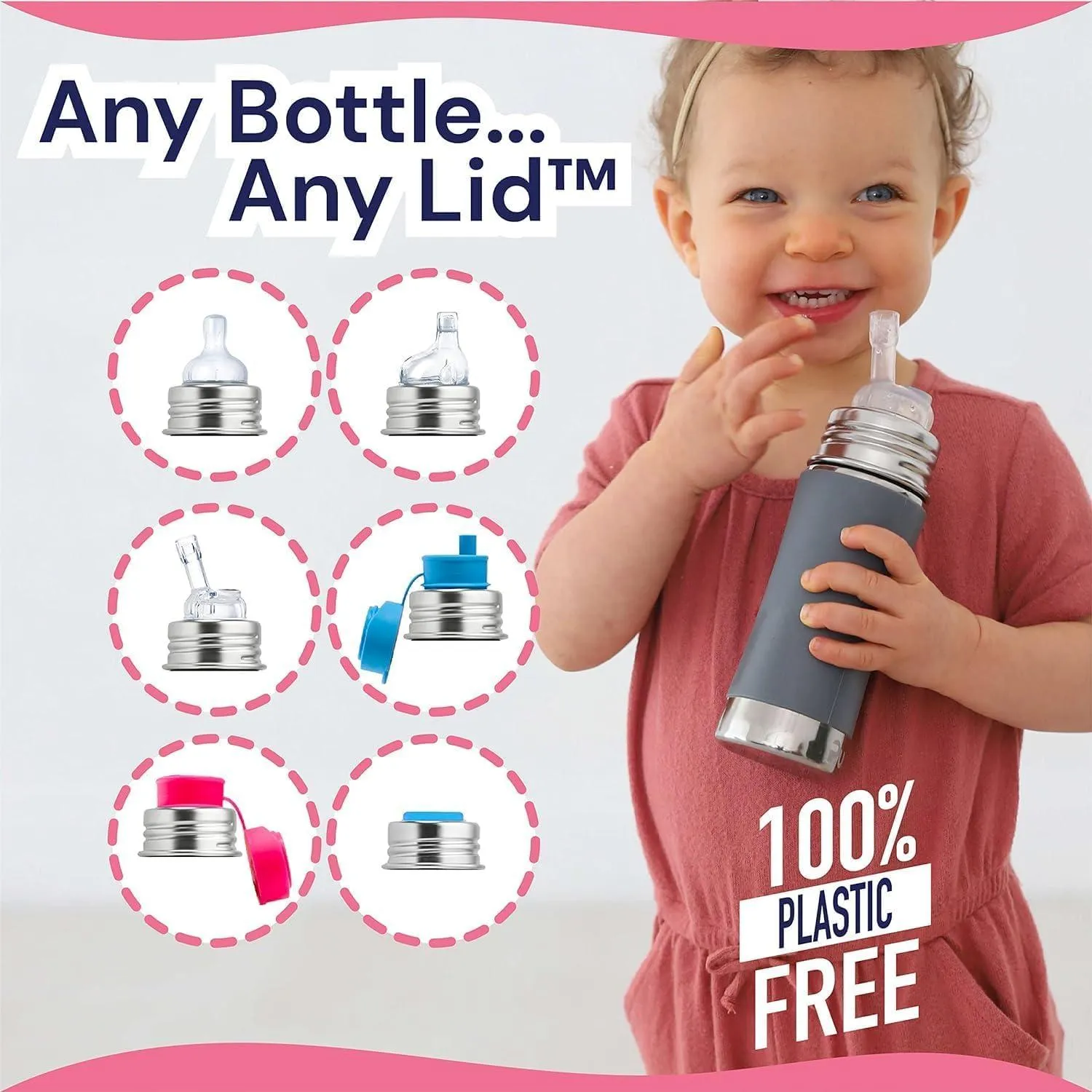 Pura Kiki® Stainless Steel Children Staw Cup│325ml