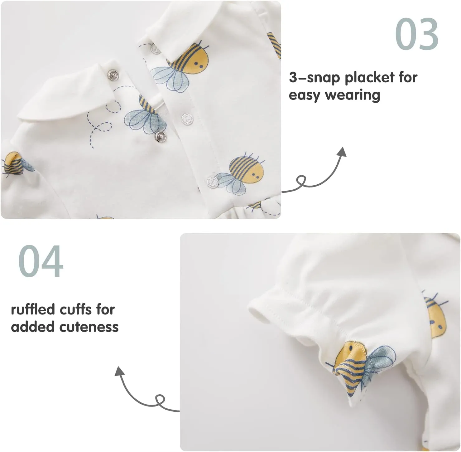 pureborn Baby Toddler Girl Dress with Bloomer Short and Long Sleeve Playwear Dress with Diaper Cover