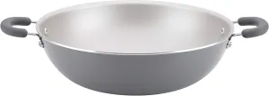 Rachael Ray 12022 Create Delicious Nonstick Wok/Stir Fry Pan, 14.25 Inch - Gray Shimmer