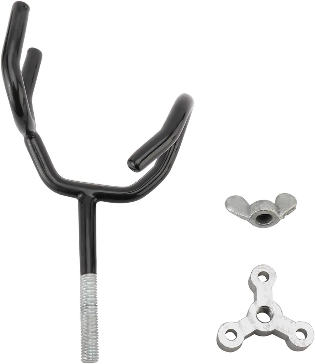 RealPlus Fishing Rod Holders for Boat Sure Grip Steel Angle Pole Holder with PVC Dipped and Mounting Base