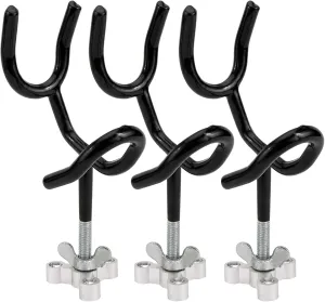 RealPlus Fishing Rod Holders for Boat Sure Grip Steel Angle Pole Holder with PVC Dipped and Mounting Base