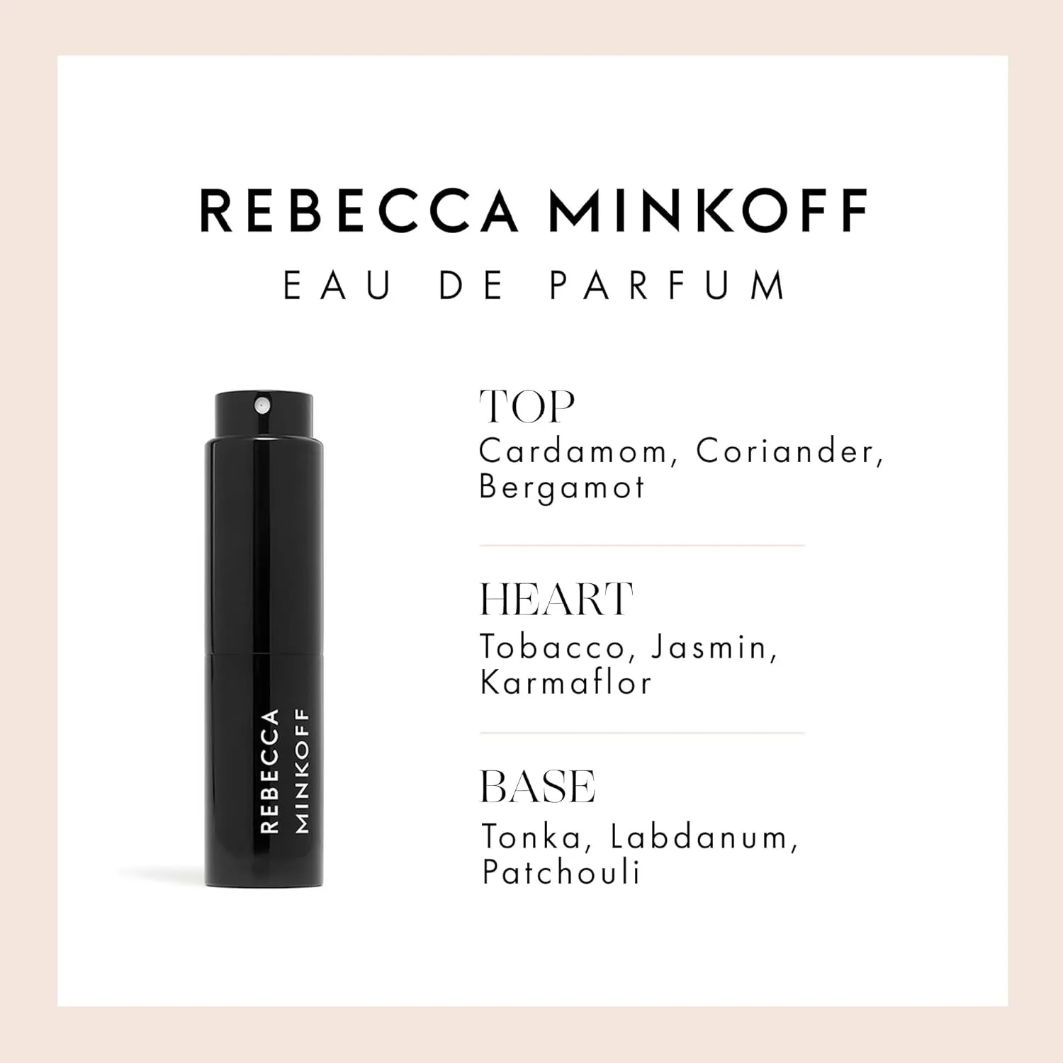 Rebecca Minkoff Eau de Parfum - Sweet, Spicy Eau de Parfum for Women - Notes of Cardamom, Bergamot, and Jasmine - Travel Size Spray Bottle - 0.47 oz