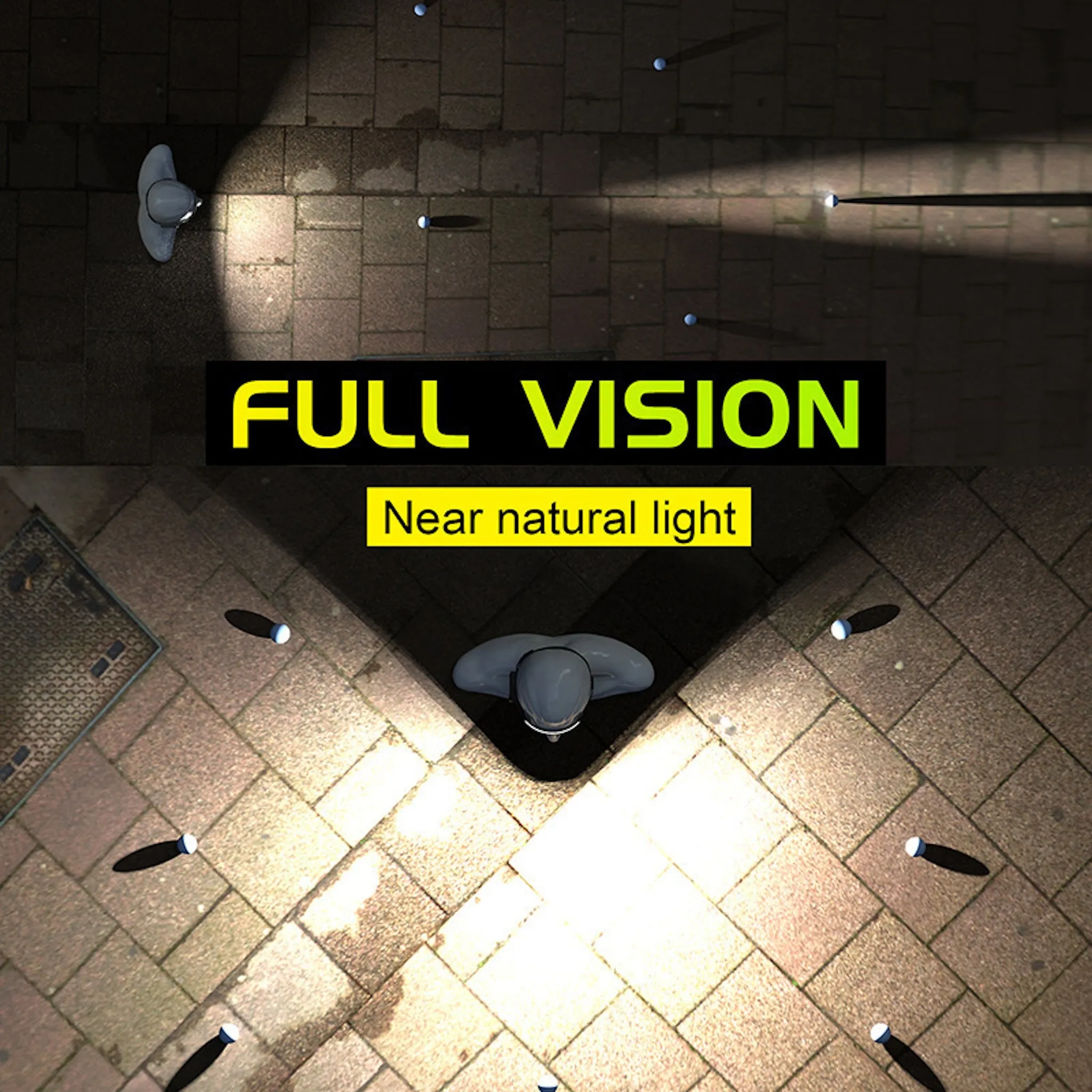 Rechargeable LED Headlamp – Motion Sensor & Waterproof Floodlight