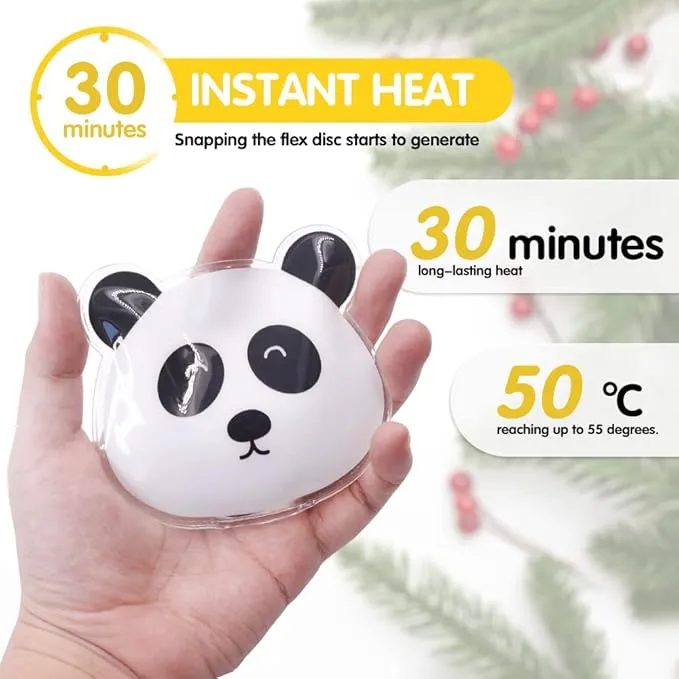 Reusable Pocket Hand Warmers, Snap Heat Pack, Hand Warmers Click, Kids Hand Warmers Boil Click Heat Pocket Hand Warmer, Pouch Gel Hand Warmers Long Lasting Warmth for Camping, Outdoor
