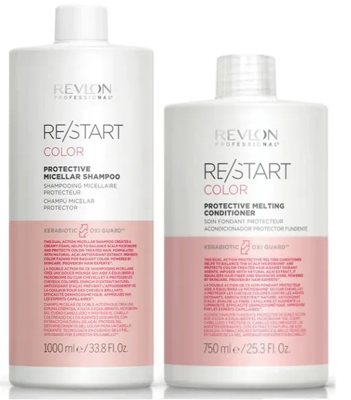 Revlon Re/Start Color Protective Micellar Shampoo 1000ml & Melting Conditioner 750ml Duo
