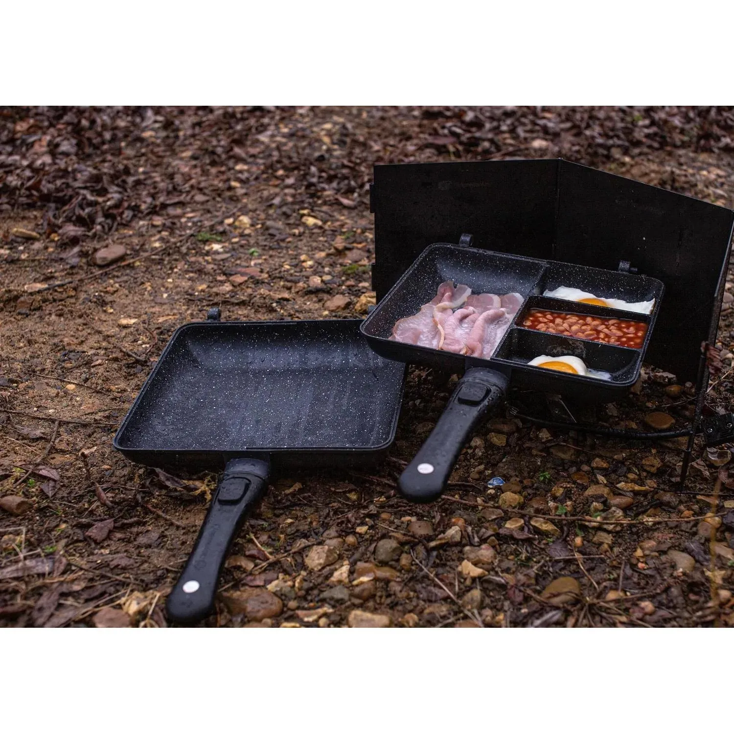 Ridgemonkey Cooking Pan Connect Combi & Steamer XXL Granite Fishing Camping