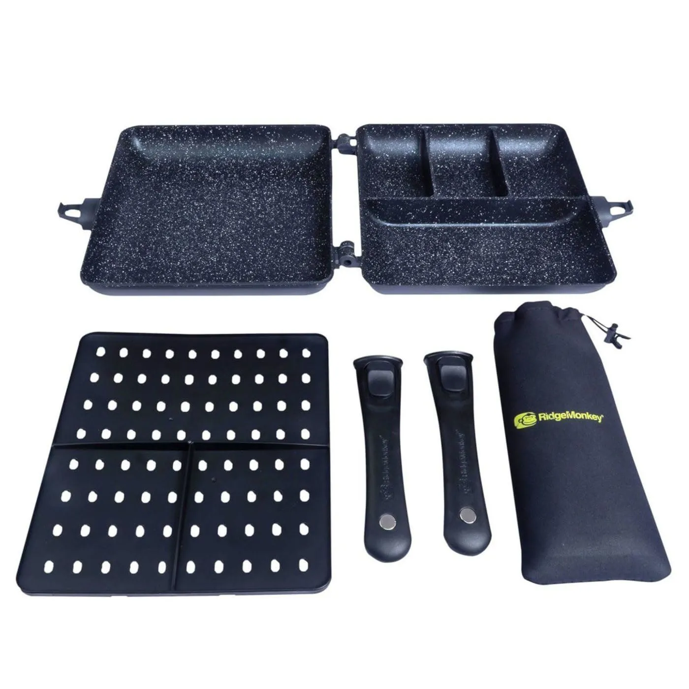 Ridgemonkey Cooking Pan Connect Combi & Steamer XXL Granite Fishing Camping