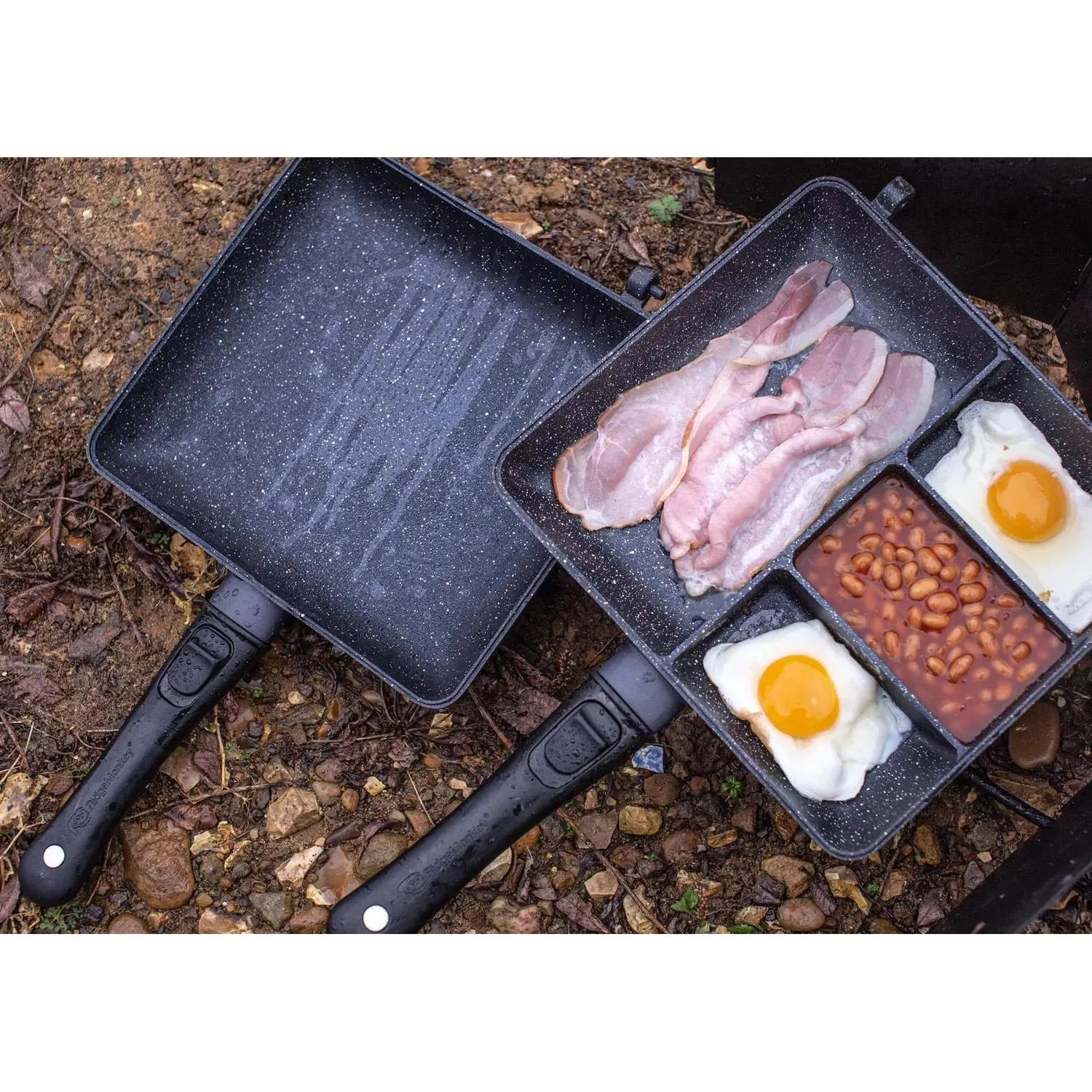 Ridgemonkey Cooking Pan Connect Combi & Steamer XXL Granite Fishing Camping