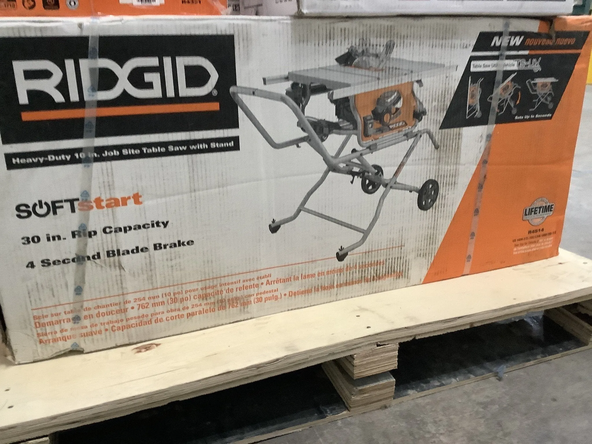 RIDGID 10 in. Pro Jobsite Table Saw With Stand