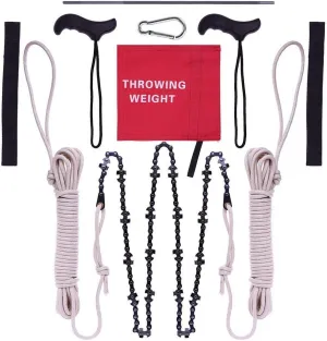 Rope Limb Saw- 48 Inch High Reach Limb Hand Chain Saw- 40 Teeth-Blades on BOTH Sides-so it Doesn't Matter How it Lands-No Rope Included