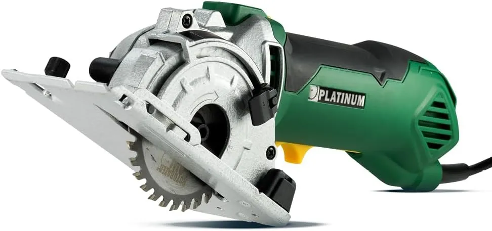 ROTORAZER SAW Platinum Compact Circular Saw Set - New Model for 2024! Extra Powerful - Deeper Cuts! Cut Drywall, Tile, Grout, Metal, Pipes, PVC, Plastic, and Copper. AS SEEN ON TV! (Green)
