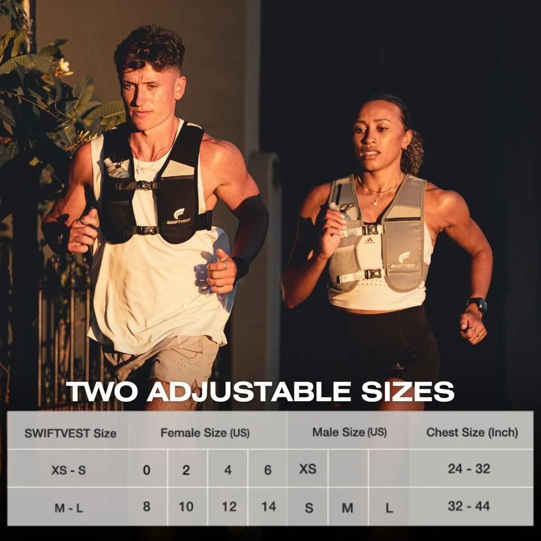 Running Phone Holder Vest with 500ml/17oz Running Vest Water Bottle | Running Water Vest | Reflective Hydration Vest | Adjustable | Light | 6 Pockets for Running Accessories | Men & Women