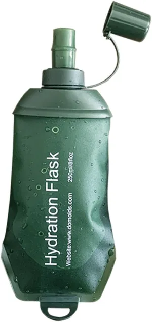 Running Soft Flask Drinking Water Bag, Flexible TPU Flask | Water Bottles Refillable Water Bottles, Water Storage Carrier with Double Lids Design, Water Bag for Senderi