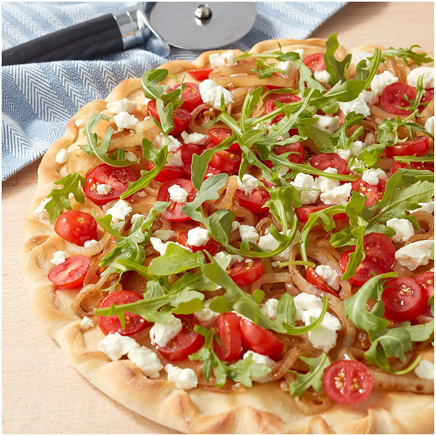 Rynx | Wilton Perfect Results Premium Non-Stick Bakeware Pizza Pan for Oven, 14-Inch Steel Pan