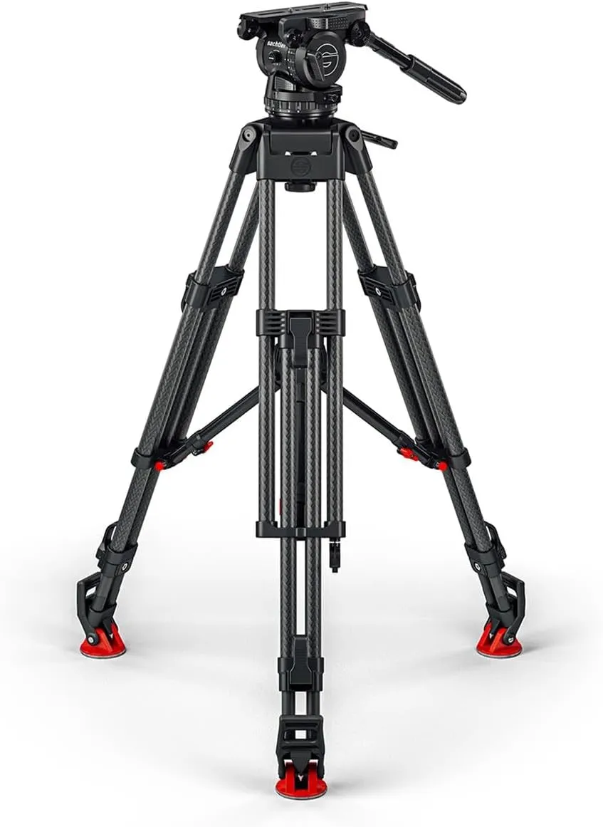 Sachtler Cine 30 Fluid Head with EFP 2 CF 3-Section Carbon Fiber Tripod and Mid-Level Spreader