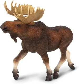 Safari Ltd. Moose Figurine - Detailed 8.9" Plastic Model Figure - Fun Educational Play Toy for Boys, Girls & Kids Ages 1 