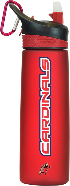 Saginaw Valley State Tritan Plastic Frosted Sport Bottle, Design-1 - Red